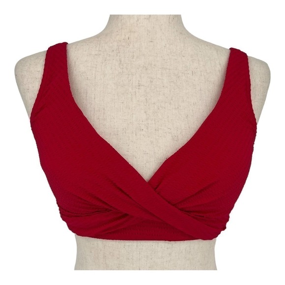 Sea Level Messina Cross Front Multifit Red Swimsuit Bra Size 4 NWT- MSRP $84.95 - Picture 3 of 10